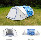 Camouflage 6 Person L360cm Pop Up Camping Tent